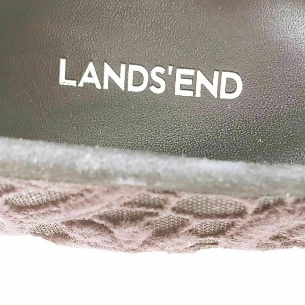 Lands End Womens Espadrille Shoes Black Floral 9.5 - Picture 8 of 9